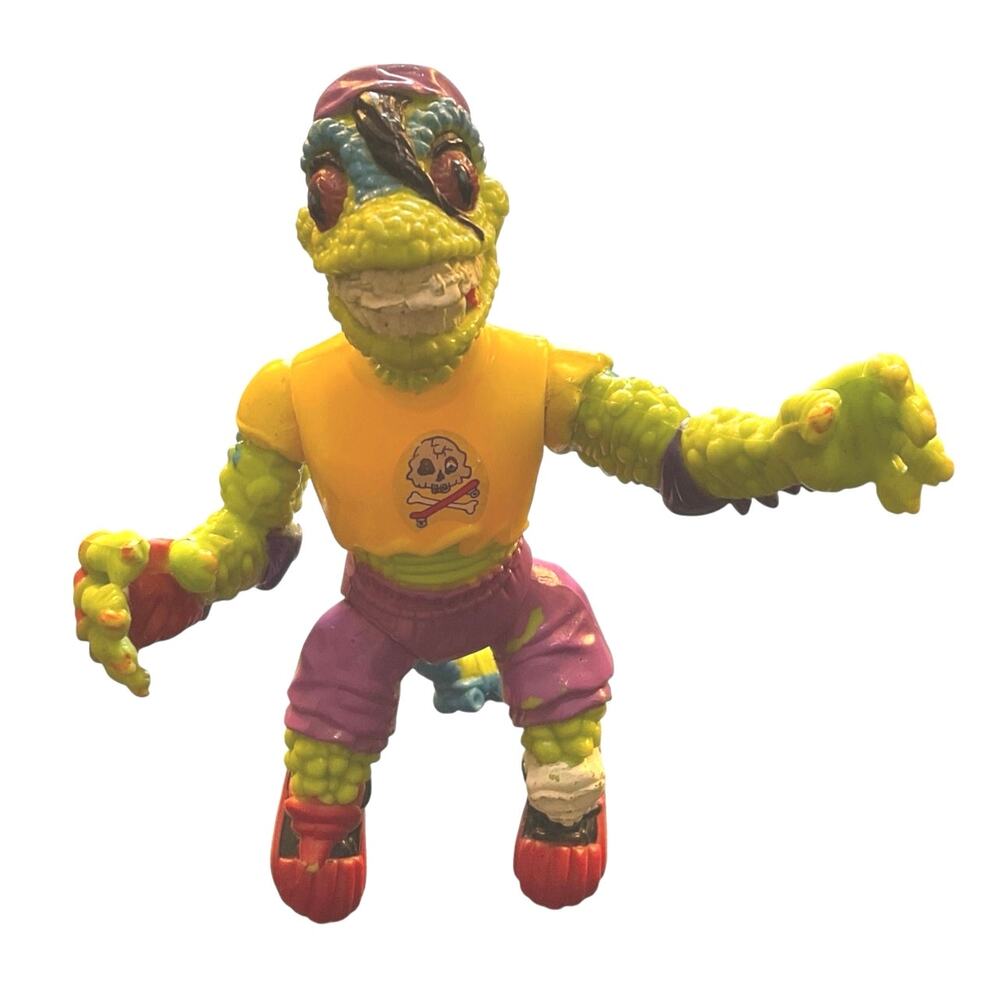 Vintage 1990 TMNT Mondo Gecko Action Figure Playmates Mirage Studios